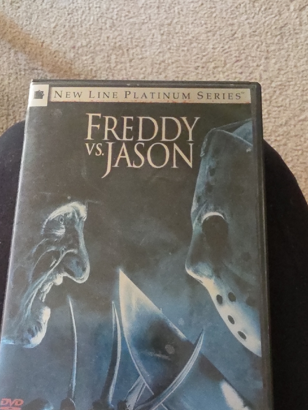 Freddy vs. Jason DVD - Black & Blue Horror Cover